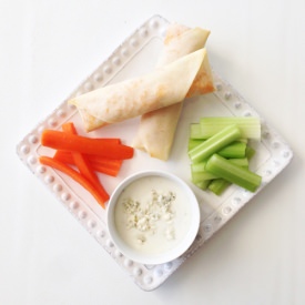 Skinny Buffalo Chicken Spring Rolls