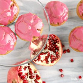 Pomegranate Gingerbread Muffins