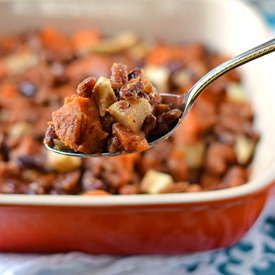 Glazed Sweet Potatoes with Pecans