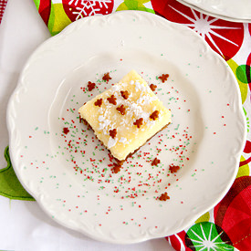 Cookie Crust Cheesecake Squares
