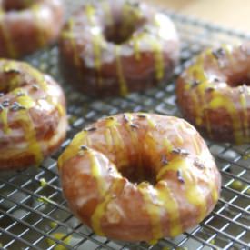 Meyer Lemon Lavender Yeast Doughnut