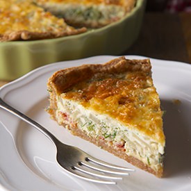 Fennel-Shallot-Bacon & Edam Quiche
