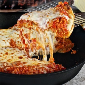 Turkey Sloppy Skillet Pizza