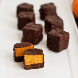 Chocolate Pumpkin Fudge Bites