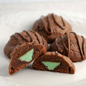 Chocolate Mint Truffle Cookies