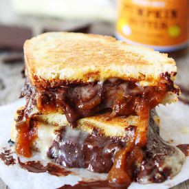 Pumpkin Chocolate Grilled Cheese