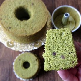 Matcha Azuki Chiffon Cake