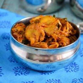 Raw Plantain Chili Fry