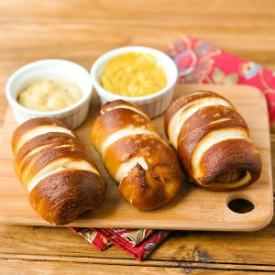 Homemade Pretzel Dogs