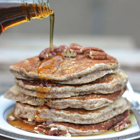 Healthy Pumpkin Pie Spice Pancakes
