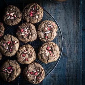 Peppermint Hot Chocolate Cookies