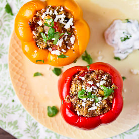 Gyro-Stuffed Bell Peppers
