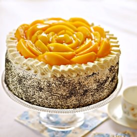 Peach Poppy Seed Cake