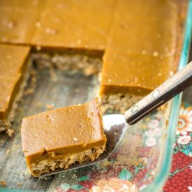 Oatmeal Pumpkin Pie Bars
