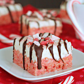 Peppermint Cheesecake Rice Krispies