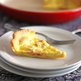 Cheddar Bacon Quiche