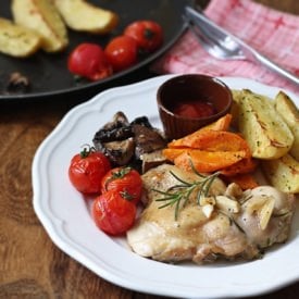 Slim-Fry Chicken & Assorted Veggies