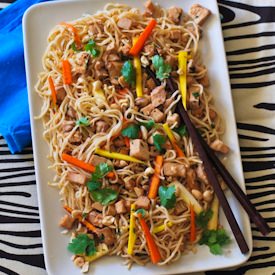 Slow Cooker Pork w/ Garlic Noodles