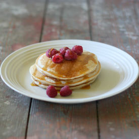 100% Whole Wheat Blender Pancakes