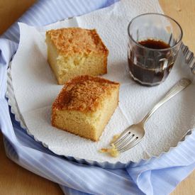 Citrus Coconut Snack Cake
