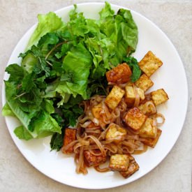 Tofu and Noodle Salad in 15 Minutes