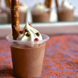 Chocolate Bourbon Pudding Shots