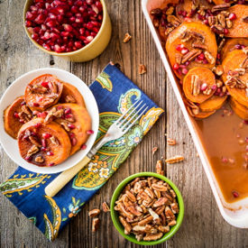 Pomegranate Orange Sweet Potatoes