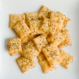 Cheddar & Asiago Poppyseed Crackers