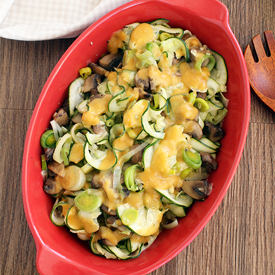 Gravy and Zucchini Noodles