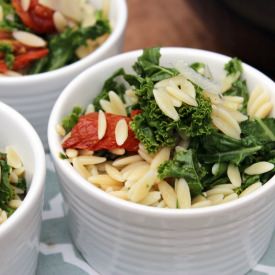 Orzo with Kale and Roasted Tomatoes