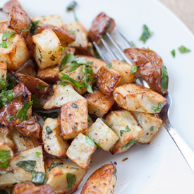 Lemon Garlic Roasted Potatoes