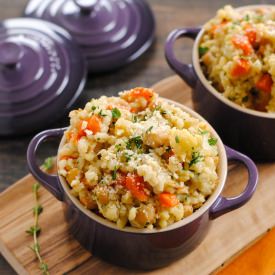 Slow-Cooker Barley-Chickpea Risotto