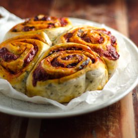 Chilli Pesto Scrolls