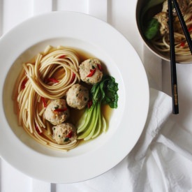 Ginger Chilli Chicken Dumpling Soup