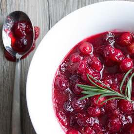Rosemary Cranberry Sauce w/ Orange