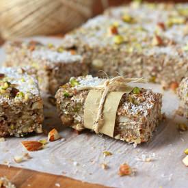 Nutty Banana Oat Bars