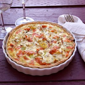 Smoked Salmon Quiche