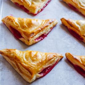 Cranberry Pear Puff Pastry Turnover