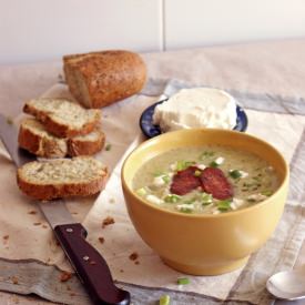 Chickpea and Broccoli Cream Soup