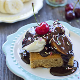 Banana Split Blondies