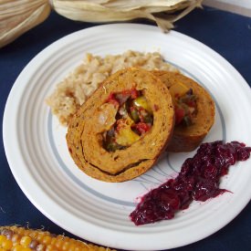 Puttanesca Stuffed Seitan Roast