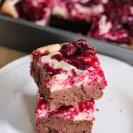 Cranberry Cheesecake Brownies
