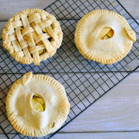 Salted Caramel Apple Mini Pies