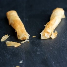 Pumpkin Cheesecake Filo Straws