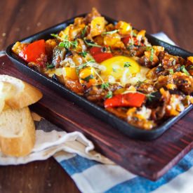 Ratatouille with egg