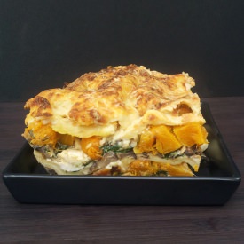 Butternut Spinach Mushrooms Lasagna