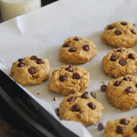 Sweet Potato Chocolate Chip Cookies