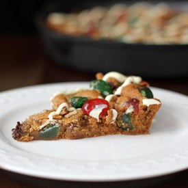 Christmas Fruitcake Skillet Cookie