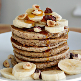 Cozy Banana Bread Pancakes