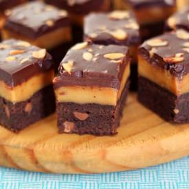 Peanut Butter Billionaire Brownies